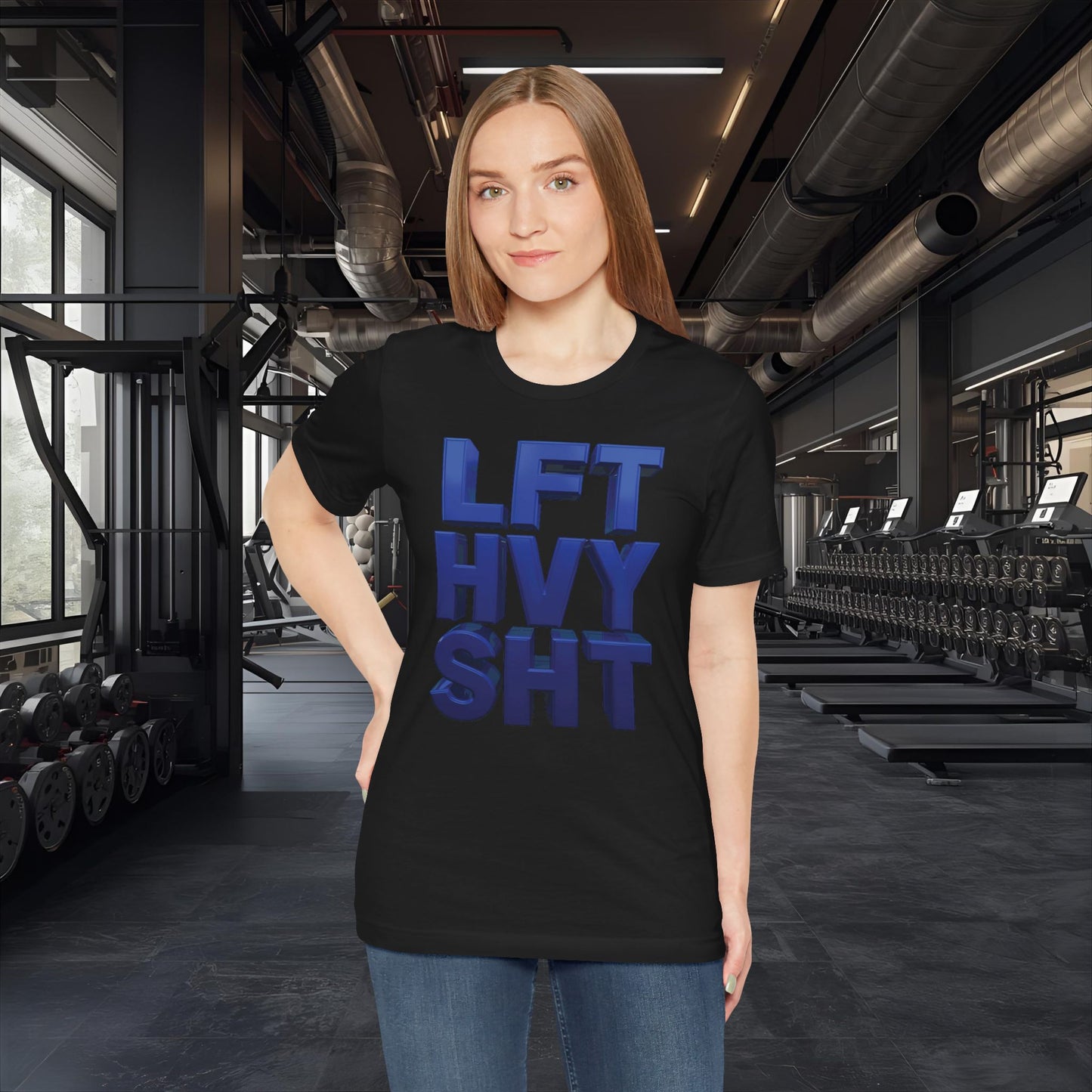 LFT HVY SHT - Lift Heavy Shit - Bold 3D Gym Tee - Fitness