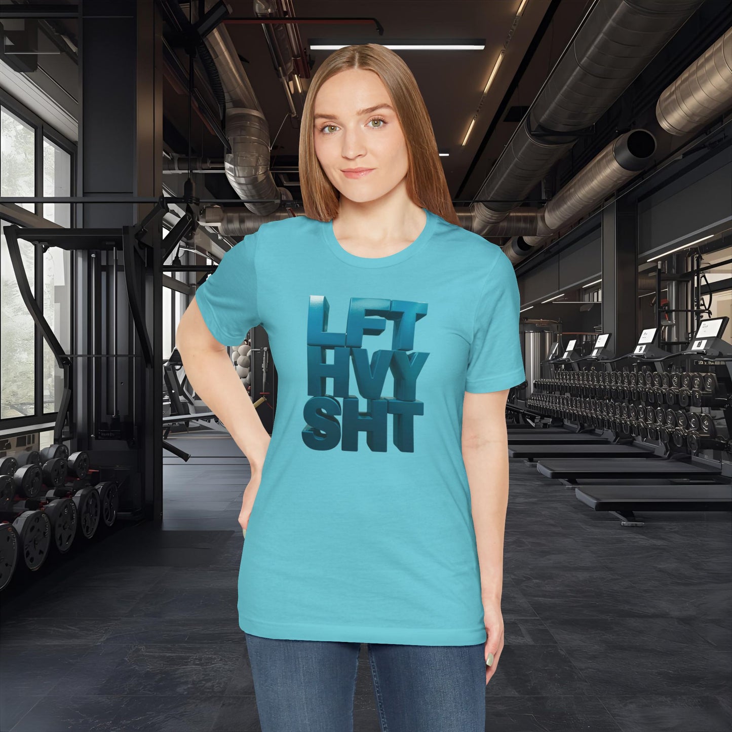Lift Heavy Shit - LFT HVY SHT - Gym T-Shirt - Motivational Weightlifting Tee