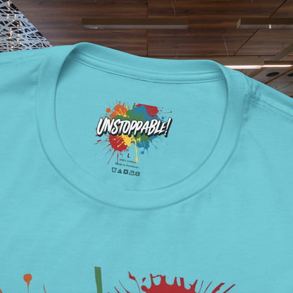 Unstoppable Design Tee - Vintage  Retro  Unisex  Tee - Classic  T-Shirt - Graphic Tee - Casual  Shirt - Short  Sleeve  Shirt