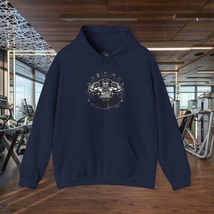 Unisex - Muscles Loading…Please Wait - Heavy Blend™ Hooded Sweatshirt - Motivational Fitness Hoodie - Workout Sweatshirt - Gym Apparel - Inspirational Gift - Holiday Gift