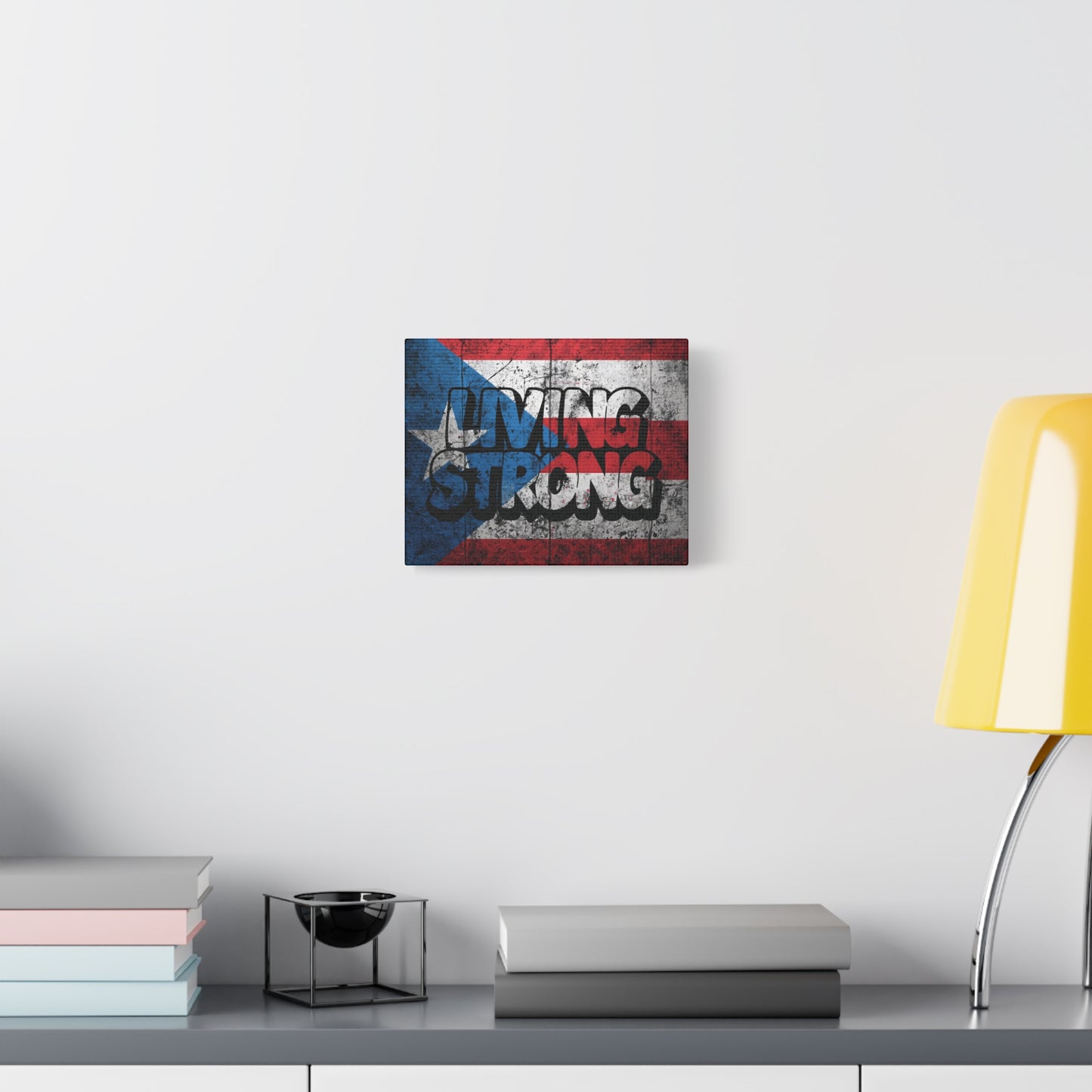 Gallery Wrapped - Puerto Rico Flag -  Matte Canvas Wall Art - Inspirational Decor - Home Wall Decor -