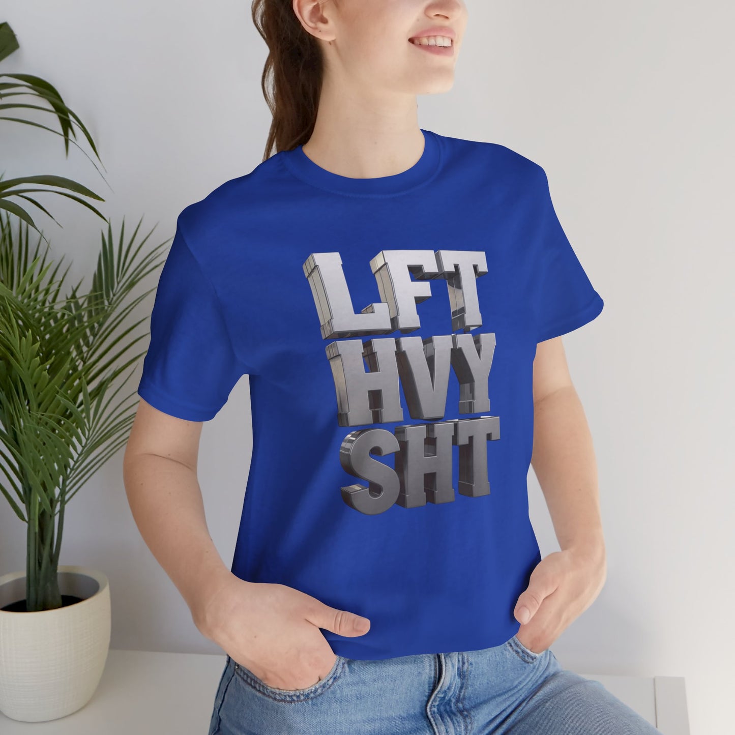 Lift Heavy Shit - LFT HVY SHT - 3D Gym T-Shirt - Bold Weightlifting Tee