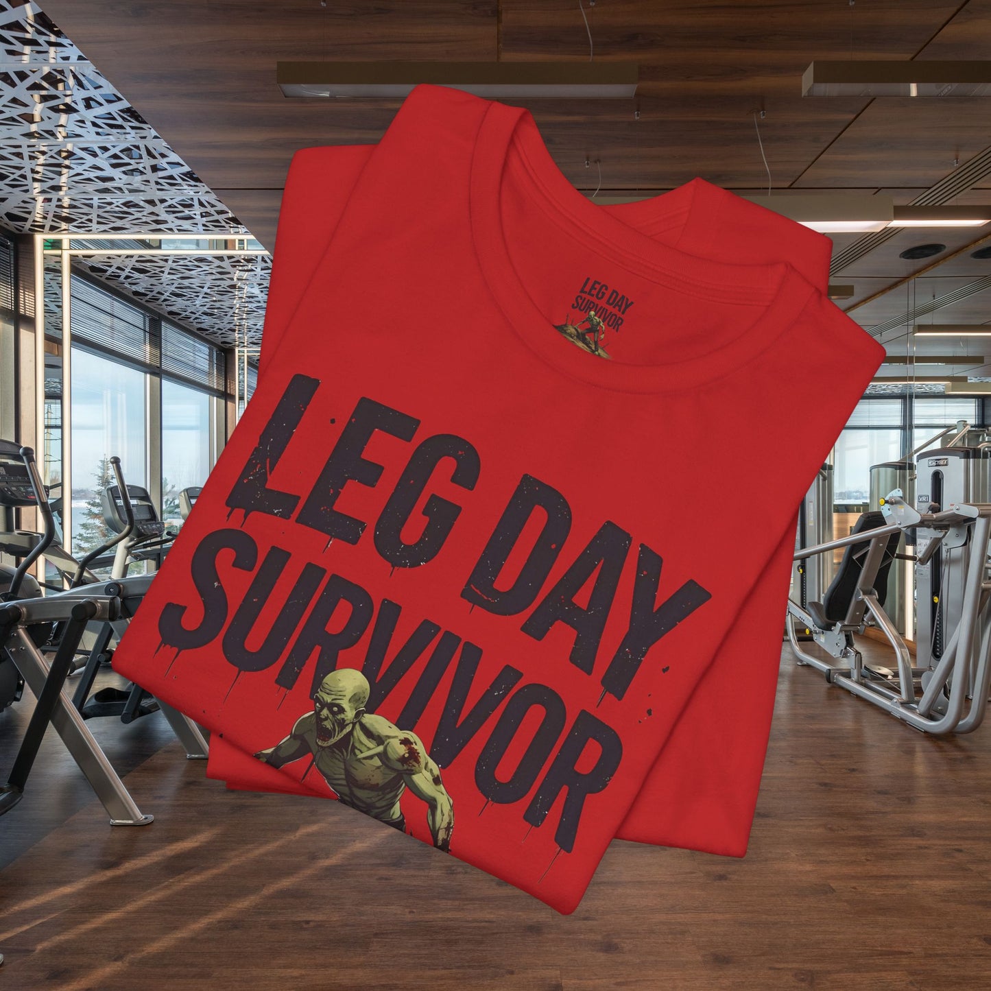 Leg Day Survivor Tee, Fitness Shirt, Workout Apparel, Gym Gift, Unisex Graphic Tee