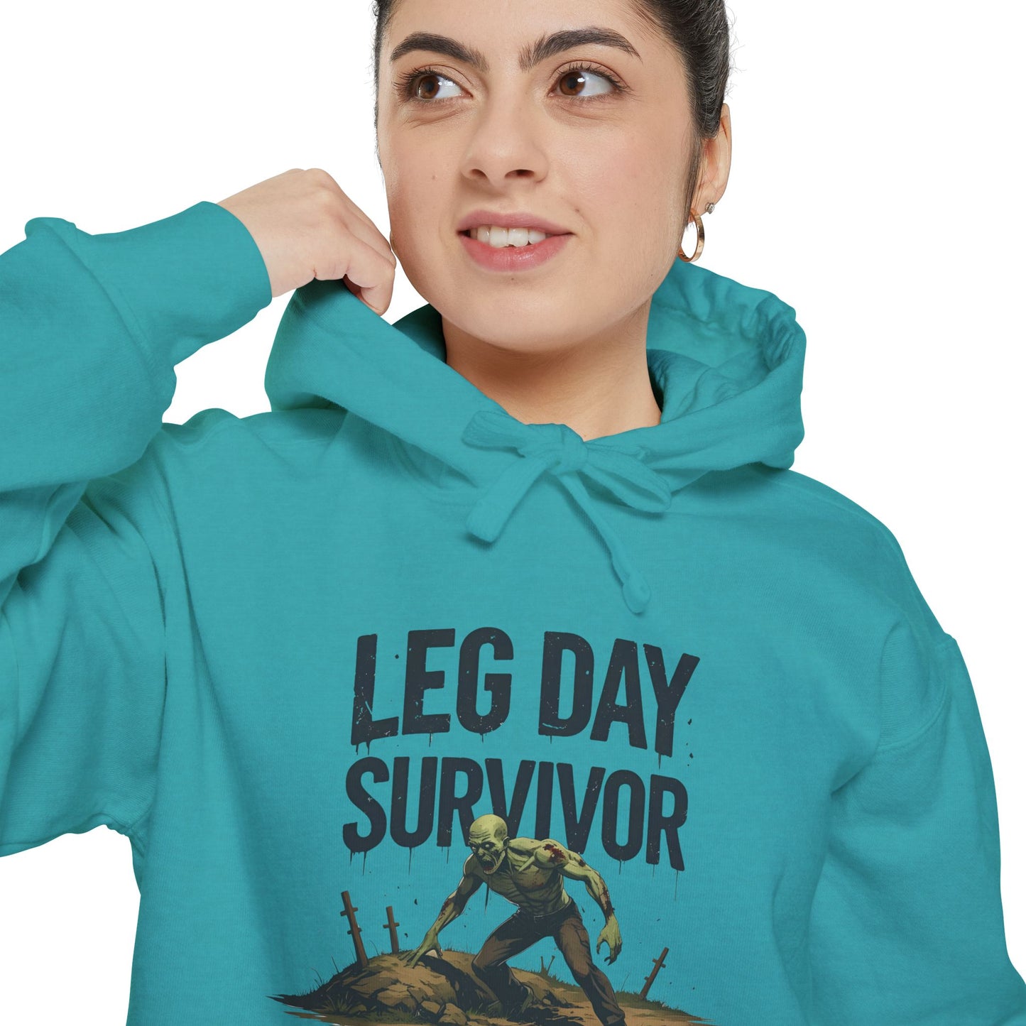 Leg Day Survivor! - Funny Gym Hoodie - Unisex Fitness Sweatshirt - Workout Apparel - S-5XL