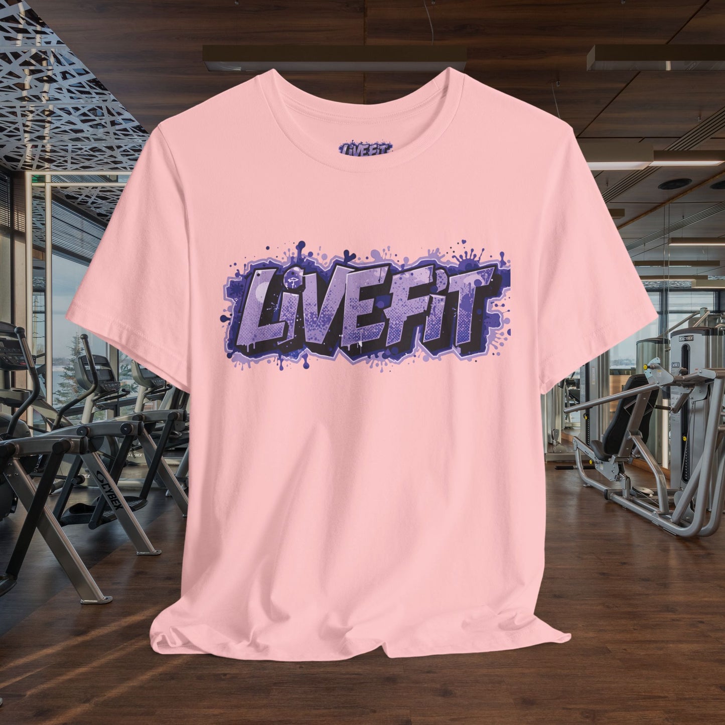 Live Fit Unisex Tee -  Fitness Shirt -  Motivational Graphic Tee -  Workout Apparel -  Casual Wear -  Gift for Gym Lovers -  Active Lifestyle -
