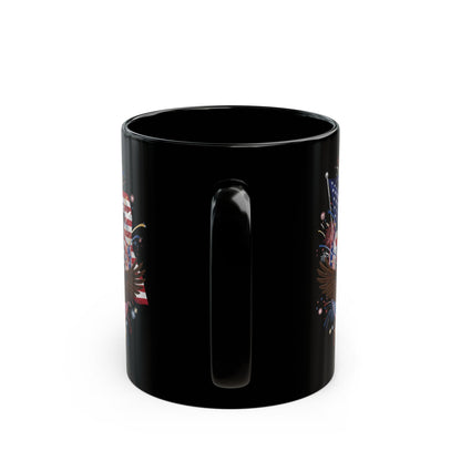Happy 250th Birthday America Mug — Patriotic Eagle Flag Coffee Cup (1776–2026)