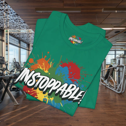 Unstoppable Design Tee - Vintage  Retro  Unisex  Tee - Classic  T-Shirt - Graphic Tee - Casual  Shirt - Short  Sleeve  Shirt