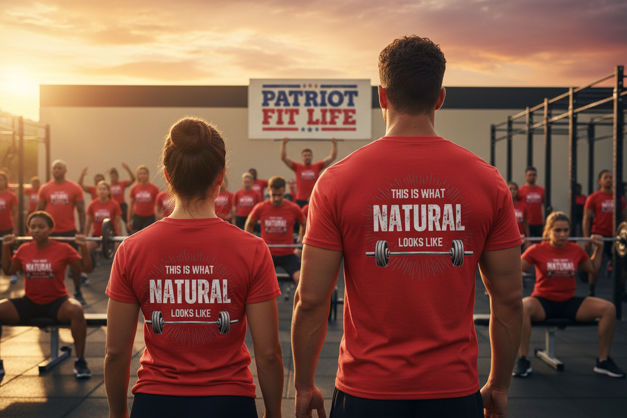 This Is What Natural Looks Like - Barbell T-Shirt | Gym Workout Tee