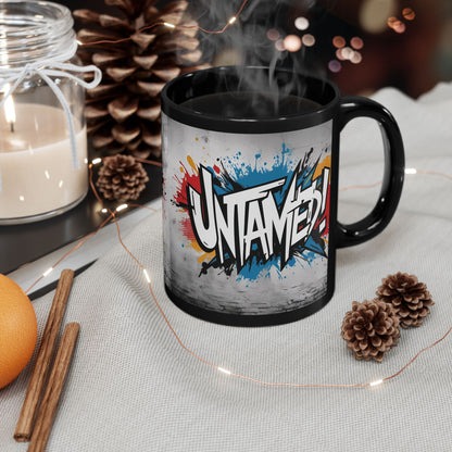 Untamed! Motivational Black Mug - Glossy Ceramic - 11oz/15oz