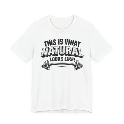 Natural Looks Weightlifting Tee | Gym Graphic T-Shirt
