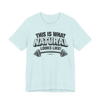 Natural Looks Weightlifting Tee | Gym Graphic T-Shirt