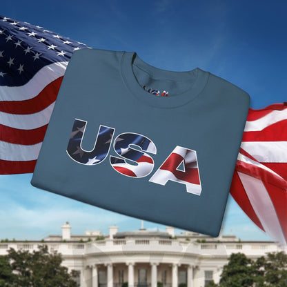 Patriotic USA Crewneck Sweatshirt - Unisex Heavy Blend - American Pride - National Pride Gift - S-5XL