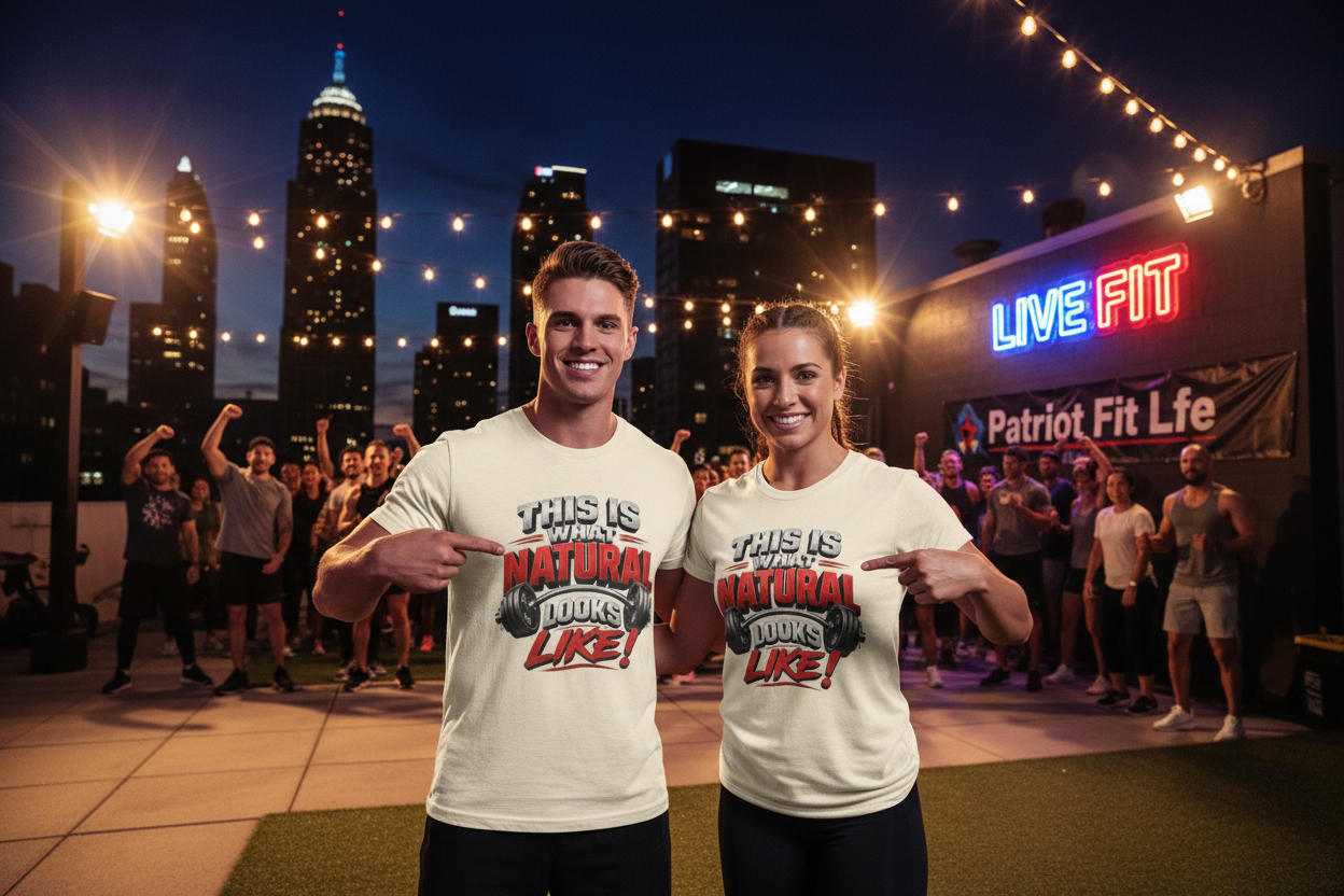 Natural Strength Gym T-Shirt | This Is What Natural Looks Like Tee