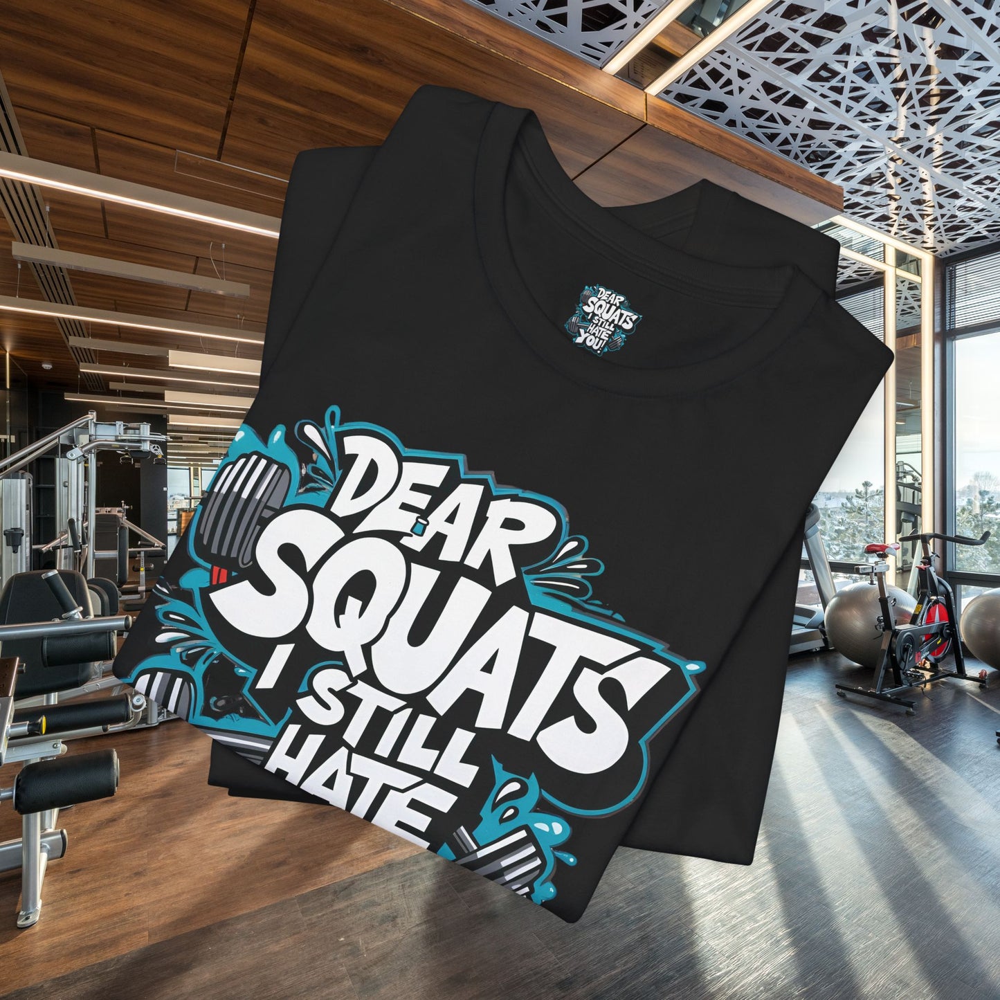 Fit & Fun Unisex Tee - 'Dear Squats, I Still Hate You!'