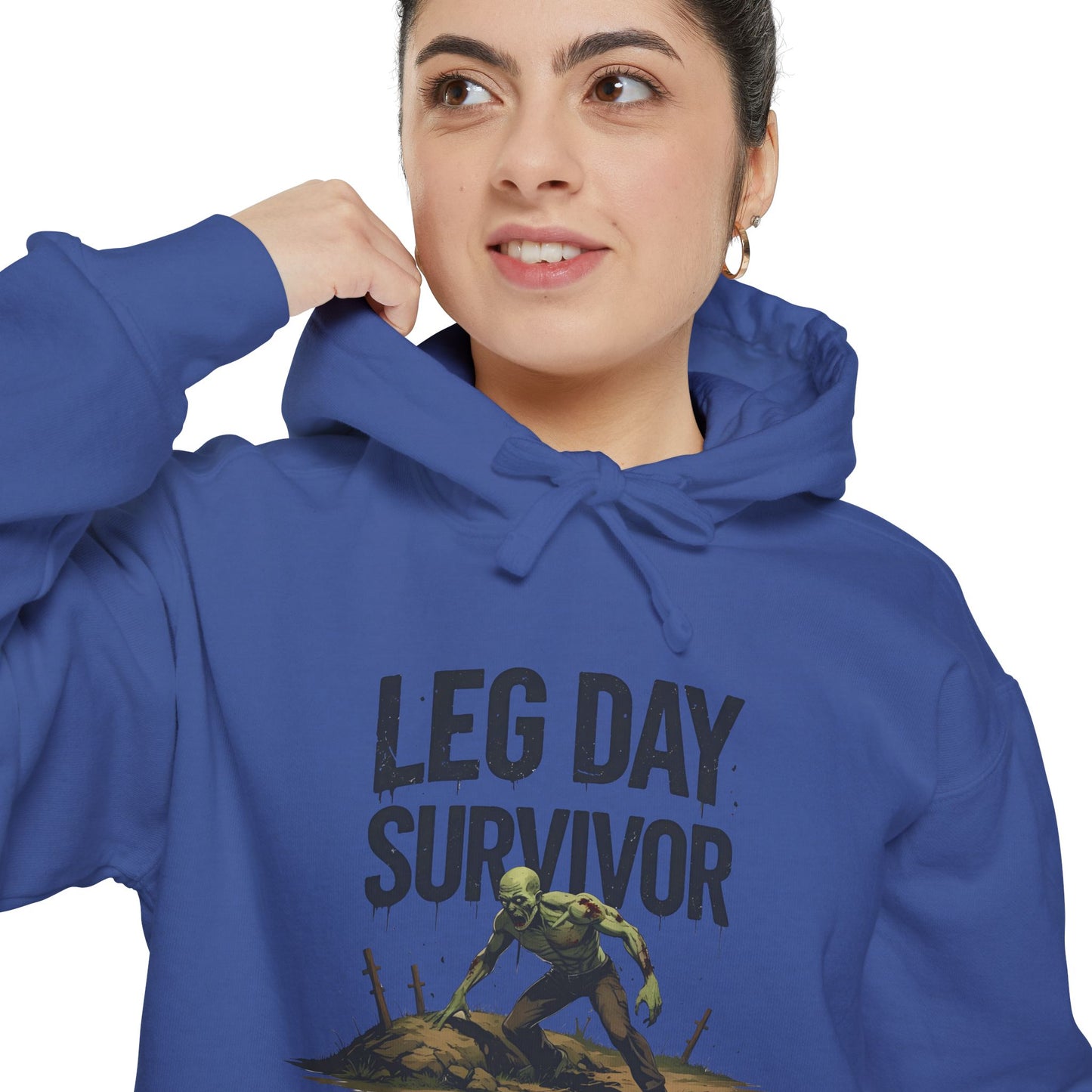 Leg Day Survivor! - Funny Gym Hoodie - Unisex Fitness Sweatshirt - Workout Apparel - S-5XL