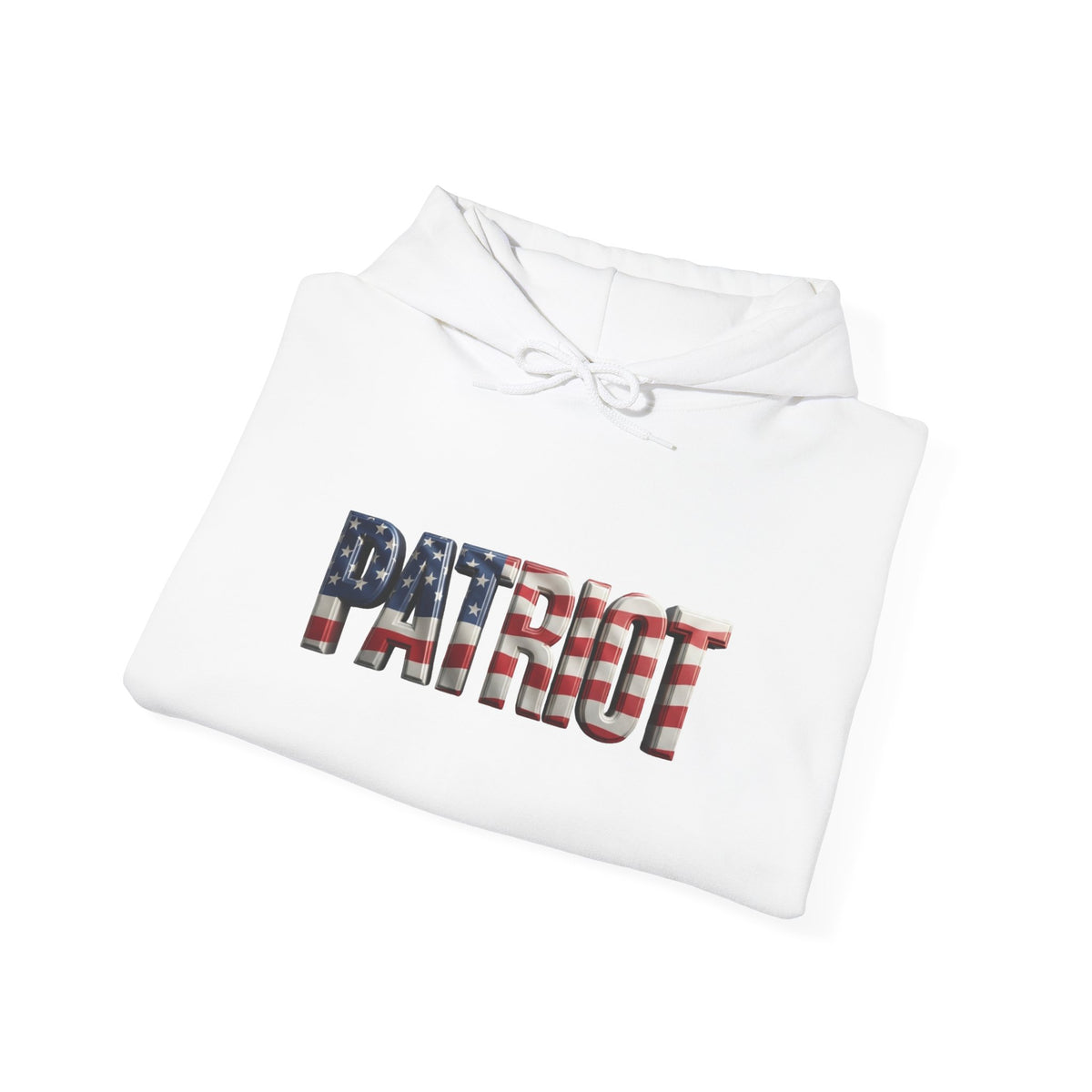 Patriot Flag Hoodie — American Flag 'PATRIOT' Graphic Hooded Sweatshirt