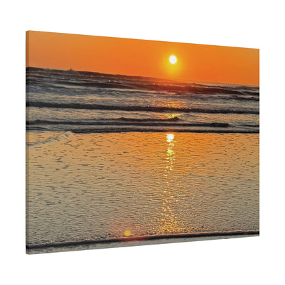 Stunning Sunset Beach Canvas Print, Ocean Decor, Wall Art, Home Decor, Coastal Artwork for Living Room