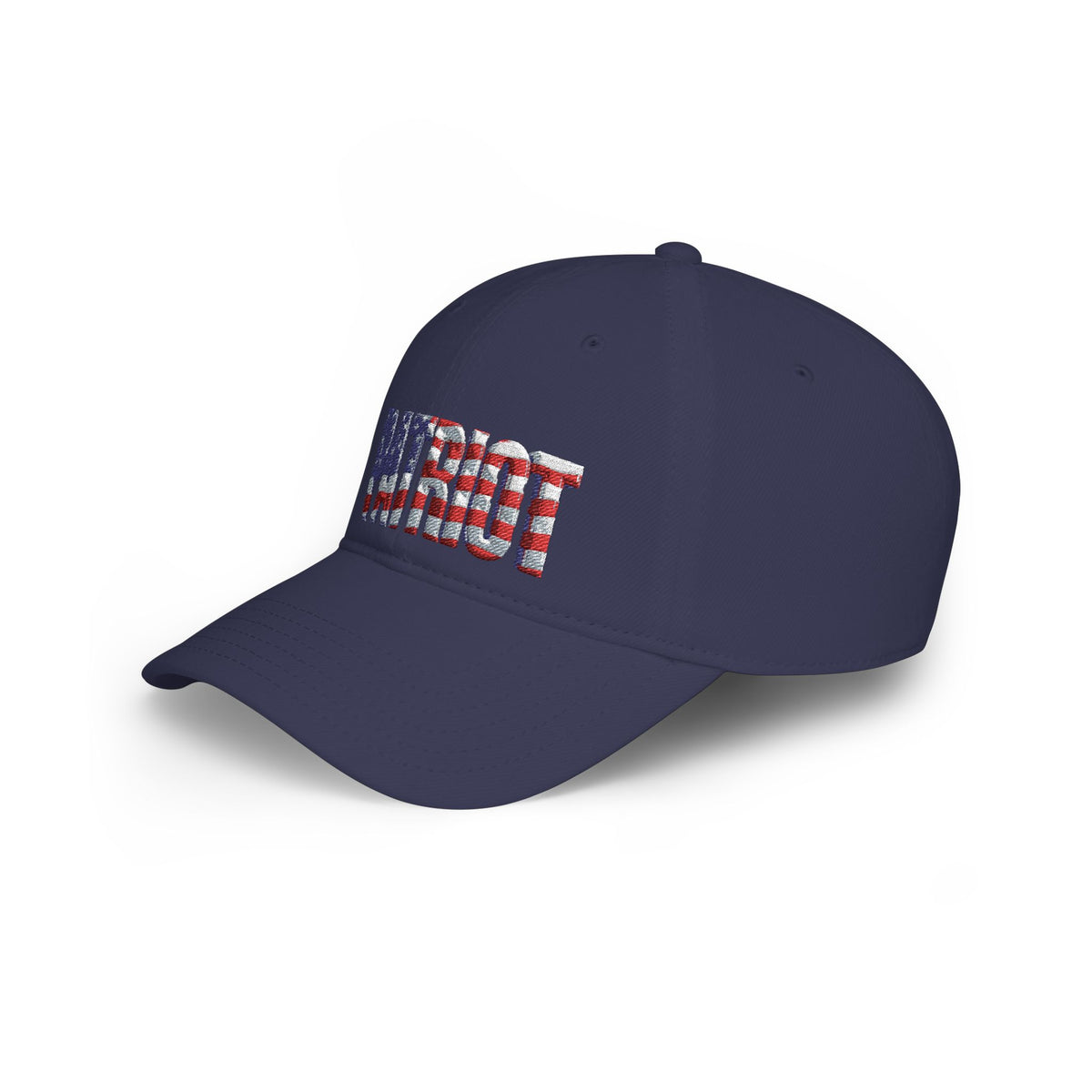 Patriot Flag Embroidered Cap - American Flag 'PATRIOT' Low Profile Baseball Hat | Patriot Fit Life