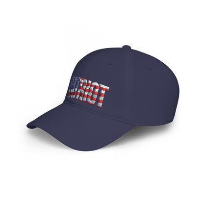 Patriot Flag Embroidered Cap - American Flag 'PATRIOT' Low Profile Baseball Hat | Patriot Fit Life