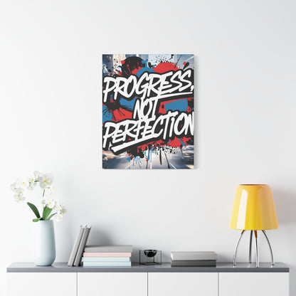 💥 Motivational 💥 Uplifting 💥 Canvas Art  💥 Progress Not Perfection Print  💥 Positive Vibe Décor  💥 Eco-Friendly  UL- Certified  Inks 💥 Gift  Giving 💥 Horizontal Is In A Different Listing 💥