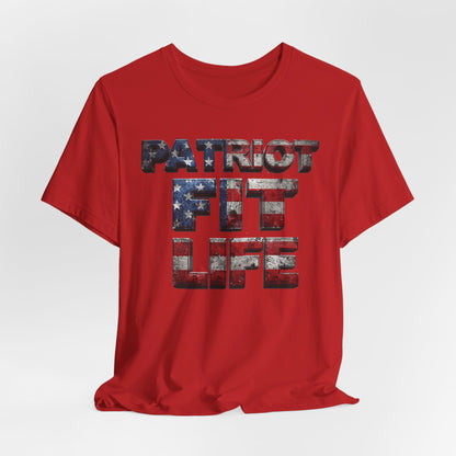 Patriot Fit Life T-Shirt | American Flag Fitness Tee – LIVE FIT