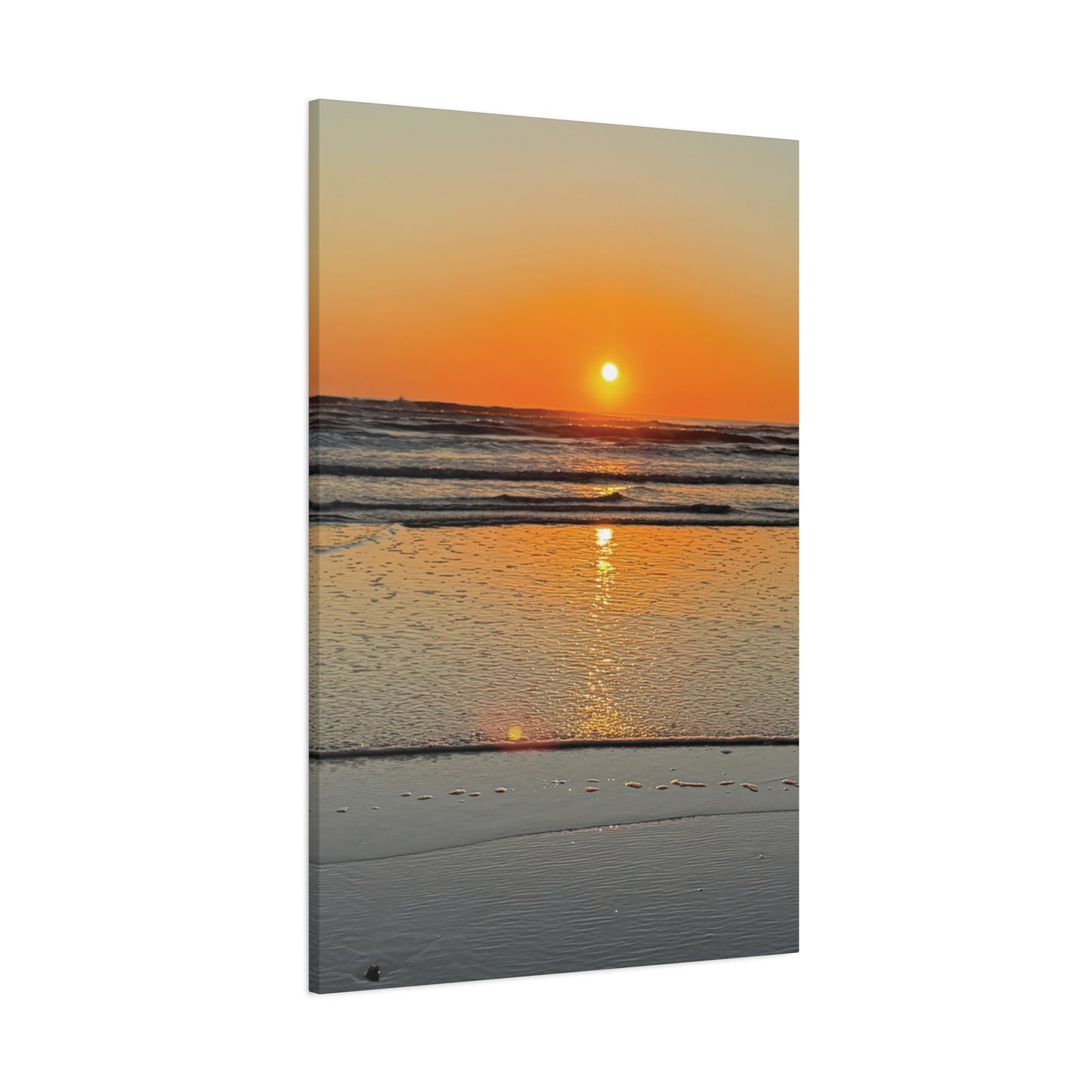 Stunning Sunset Beach Canvas Print, Ocean Decor, Wall Art, Home Decor, Coastal Artwork for Living Room