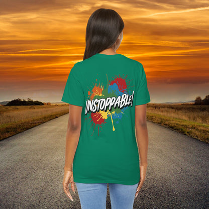 Unstoppable Design Tee - Vintage  Retro  Unisex  Tee - Classic  T-Shirt - Graphic Tee - Casual  Shirt - Short  Sleeve  Shirt