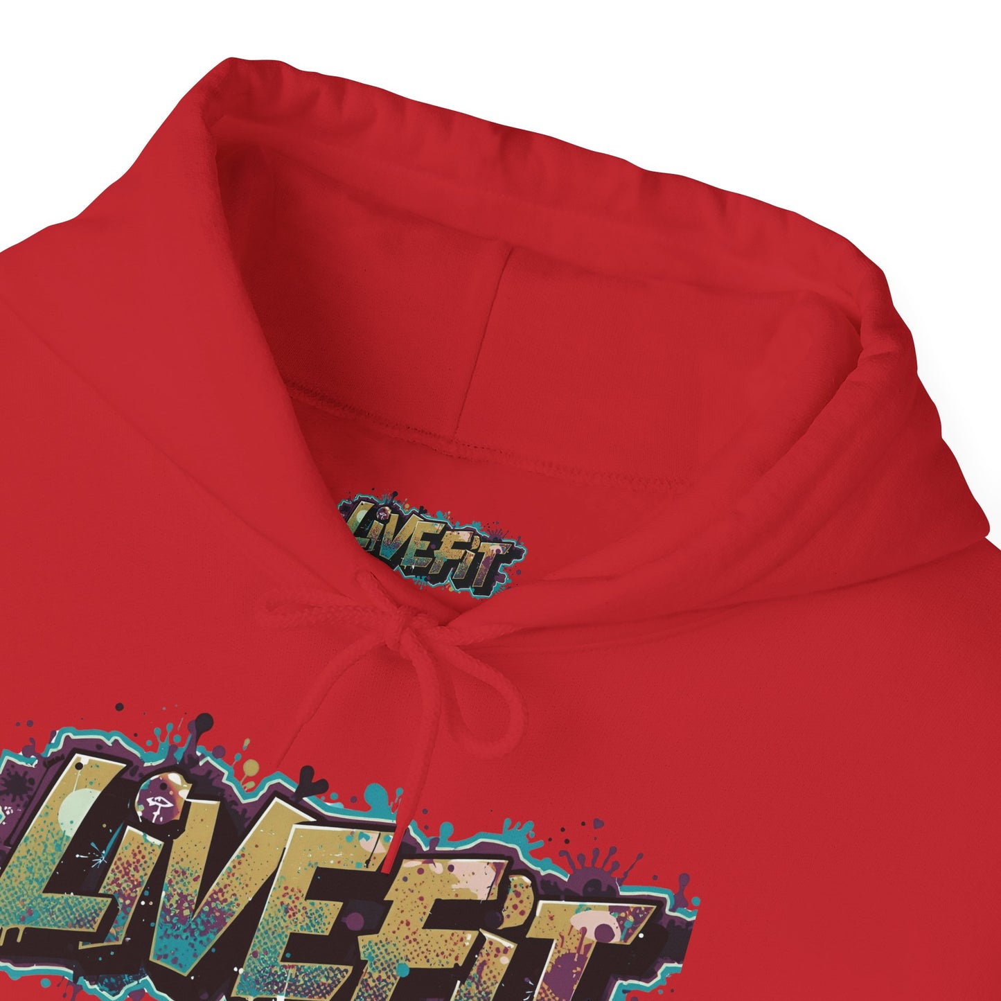 Live Fit Hoodie - Unisex Heavy Blend Sweatshirt - Fitness Enthusiasts -  Gym Wear - Workout Apparel -  Active Lifestyle -  Gift for Him/Her -