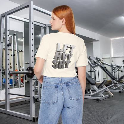 Lift Heavy Shit - LFT HVY SHT - 3D Gym T-Shirt - Bold Weightlifting Tee