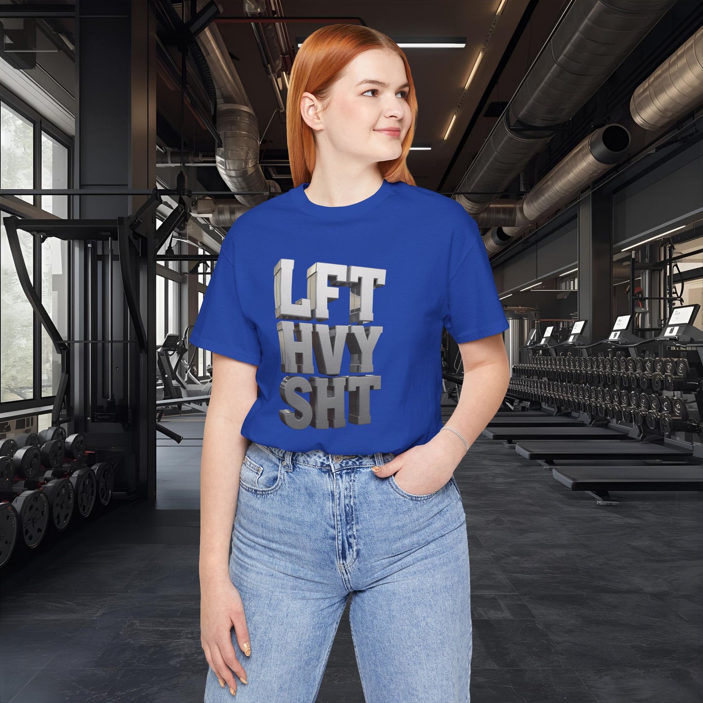 Lift Heavy Shit - LFT HVY SHT - 3D Gym T-Shirt - Bold Weightlifting Tee
