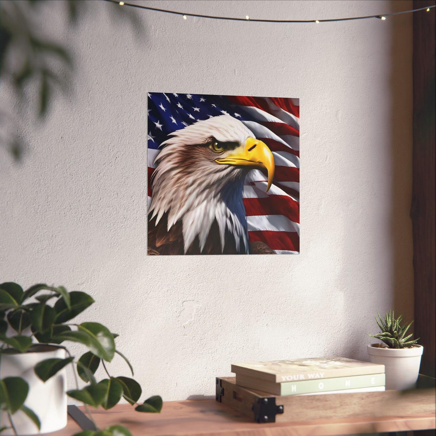💥 Patriotic 💥 Bald Eagle 💥 Red White & Blue 💥 Wall Art 💥 Matte  💥 Vertical Poster 💥