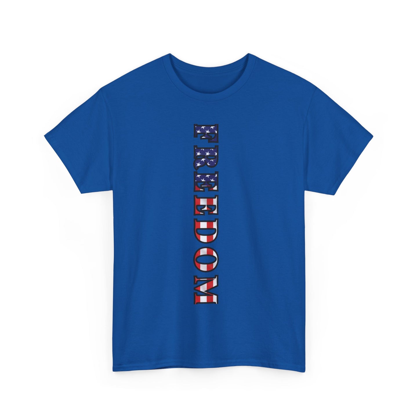 Freedom Patriotic T-Shirt - Red White Blue - American Flag Tee - Unisex S-5XL