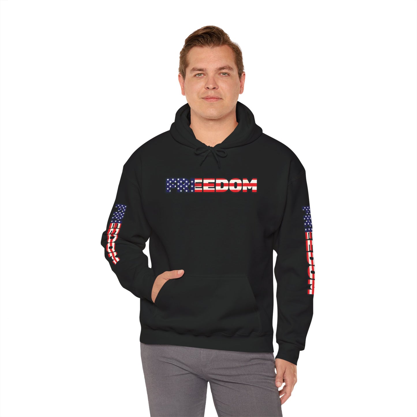 Patriotic Freedom Hoodie - Unisex American Flag Sweatshirt - Red White and Blue - Comfortable Pullover for Celebrations -  Perfect for Independence Day -  Gift [...]