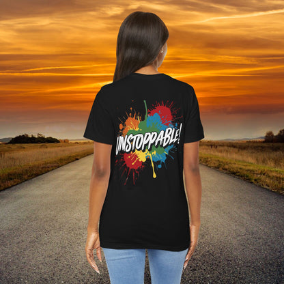 Unstoppable Design Tee - Vintage  Retro  Unisex  Tee - Classic  T-Shirt - Graphic Tee - Casual  Shirt - Short  Sleeve  Shirt