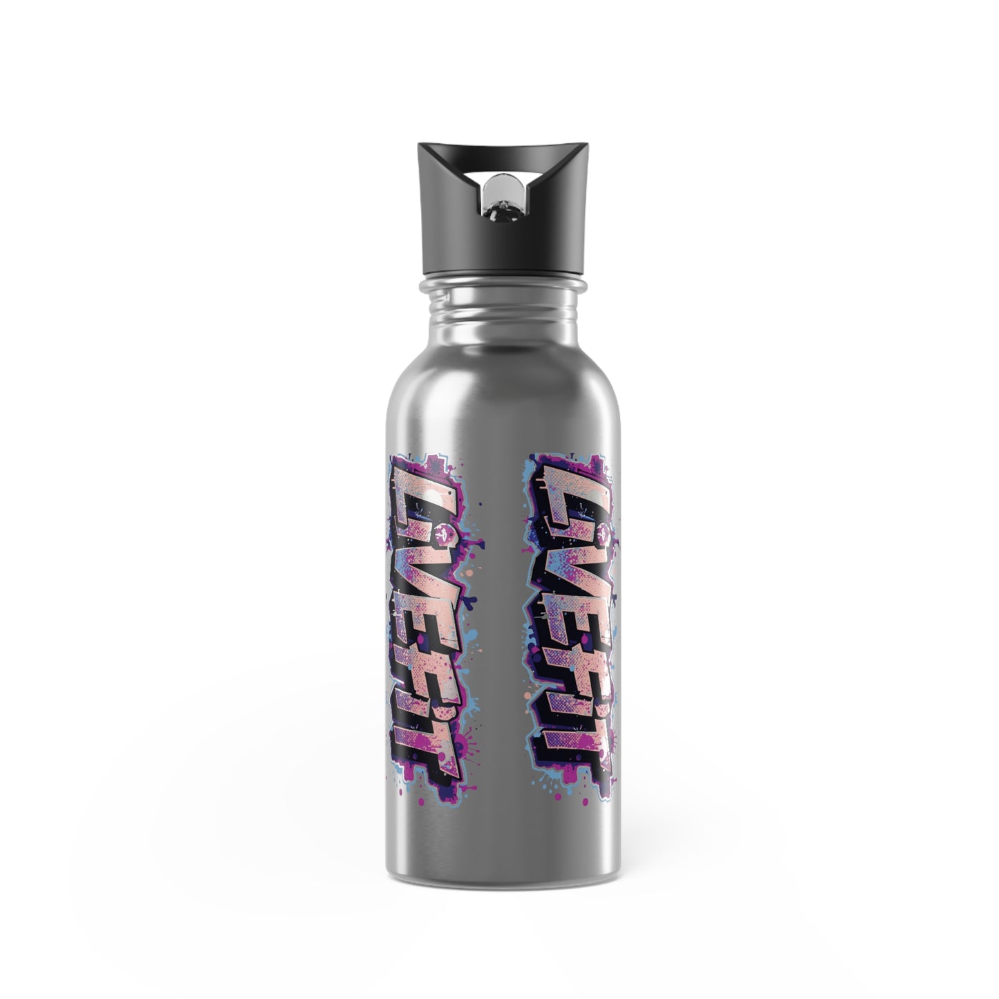 Stylish - Live Fit Stainless Steel Water Bottle - Motivational 20oz Travel Flask -  Fitness Hydration Drink-ware -  Sports Water Container -  [...]