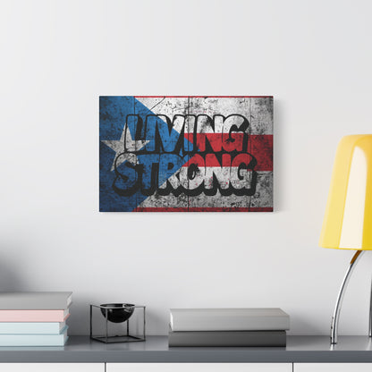 Gallery Wrapped - Puerto Rico Flag -  Matte Canvas Wall Art - Inspirational Decor - Home Wall Decor -