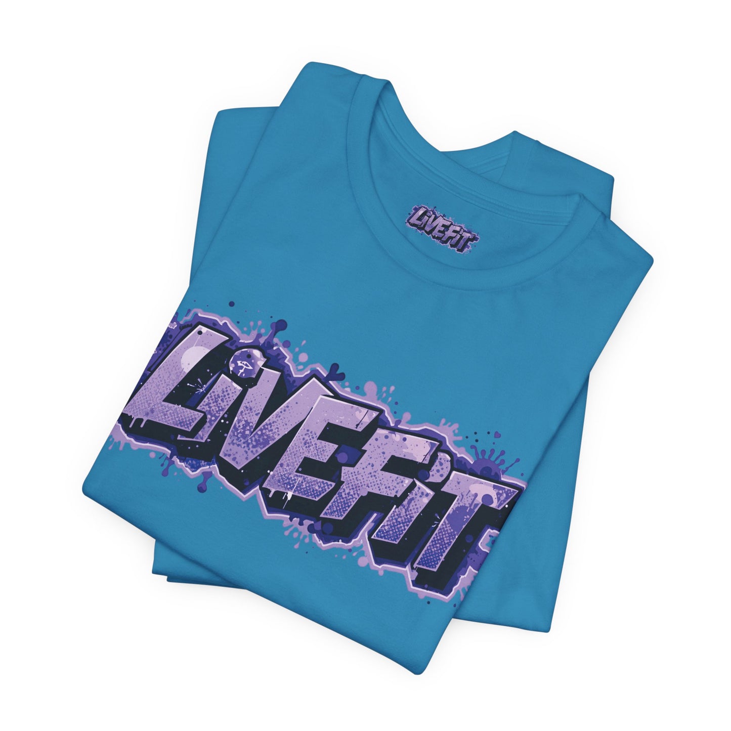 Live Fit Unisex Tee -  Fitness Shirt -  Motivational Graphic Tee -  Workout Apparel -  Casual Wear -  Gift for Gym Lovers -  Active Lifestyle -