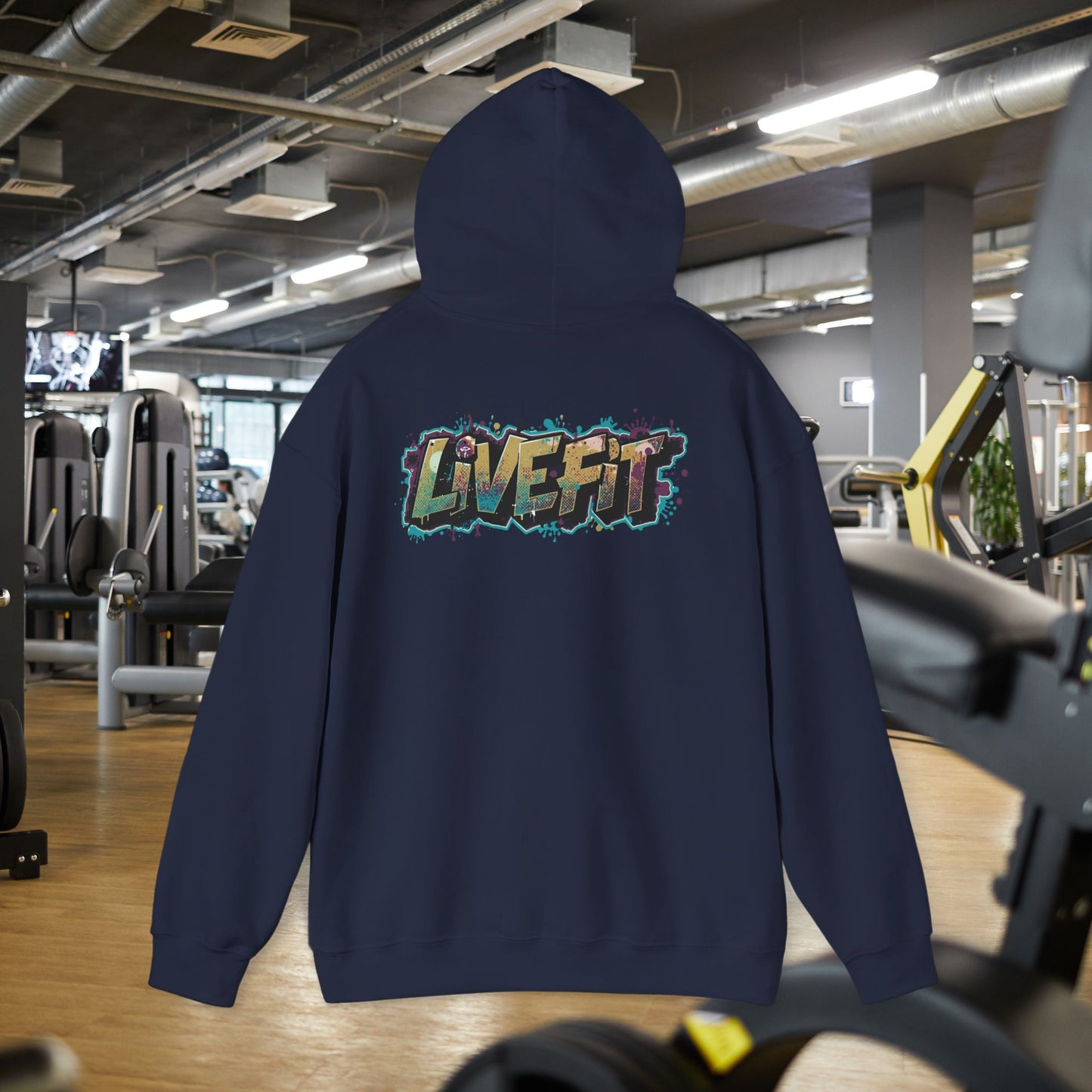 Live Fit Hoodie - Unisex Heavy Blend Sweatshirt - Fitness Enthusiasts -  Gym Wear - Workout Apparel -  Active Lifestyle -  Gift for Him/Her -