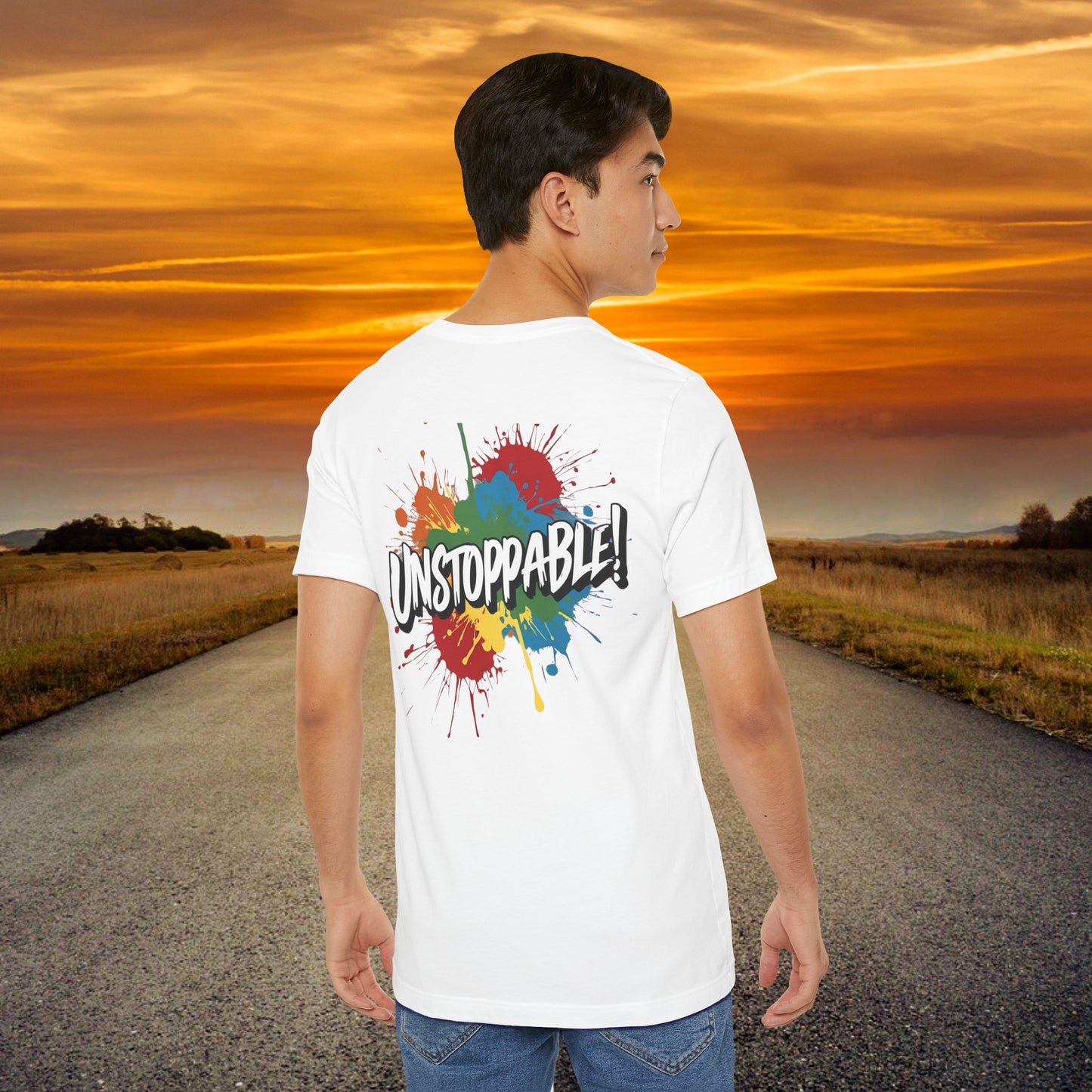 Unstoppable Design Tee - Vintage  Retro  Unisex  Tee - Classic  T-Shirt - Graphic Tee - Casual  Shirt - Short  Sleeve  Shirt