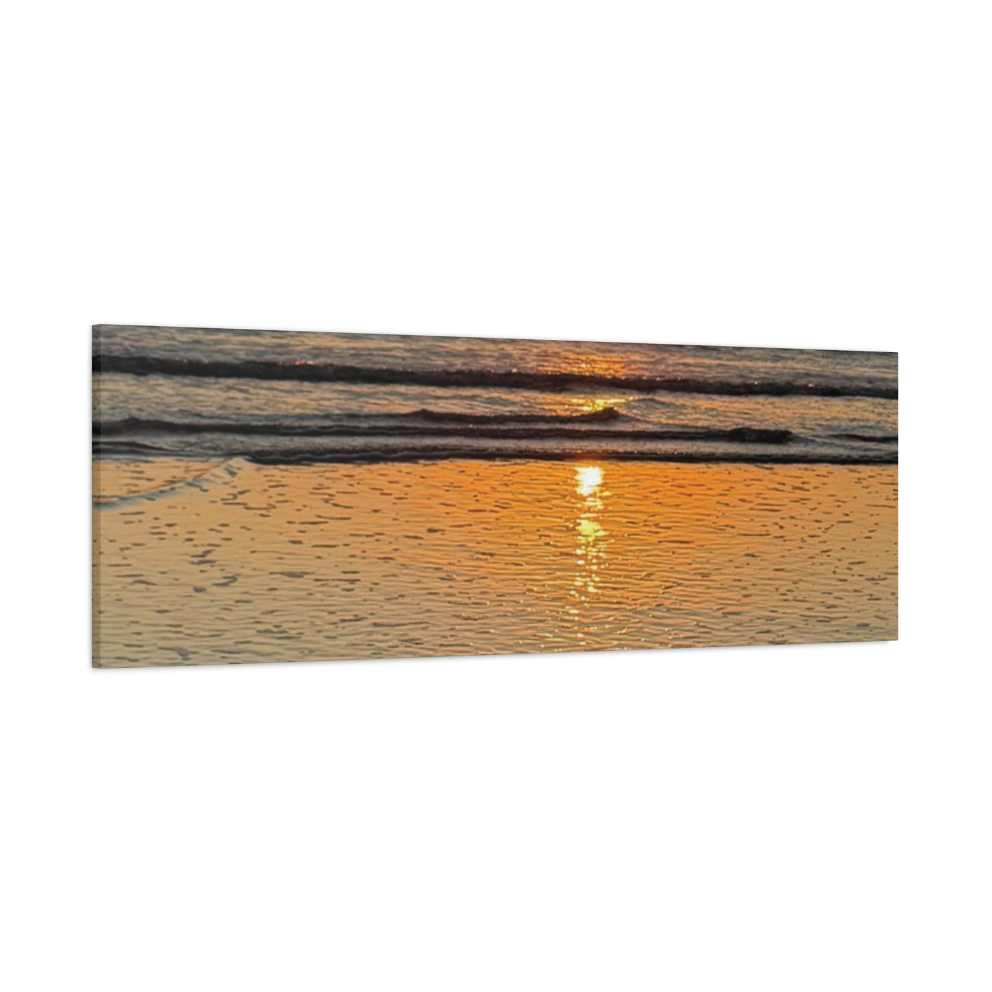 Stunning Sunset Beach Canvas Print, Ocean Decor, Wall Art, Home Decor, Coastal Artwork for Living Room