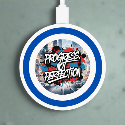 💥 Wireless  💥  Charging  Pad  💥  Progress Not Perfection  💥  Design  💥