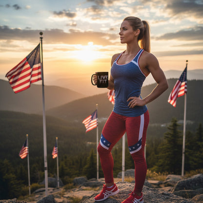 Ceramic Black Mug - LIVE FIT Design -  11oz - 15oz - Fitness