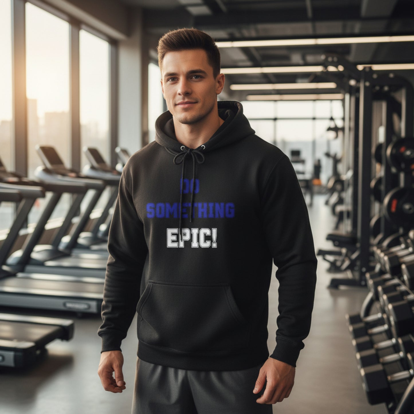 Do Something Epic! Motivational Hoodie - Inspirational Graphic Sweatshirt - Unisex XS-3XL