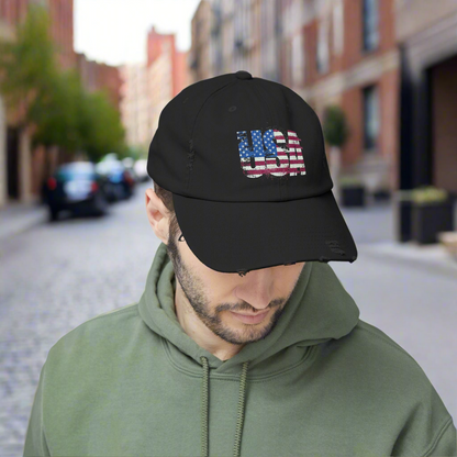 💥 Unisex 💥 USA 💥 Red White and Blue 💥 Distressed Cap 💥 One Size 💥 D Ring Closure 💥 Colors💥 Black 💥 Light Olive 💥 Scotland Blue 💥 Nickel 💥 Stone 💥 True Pink 💥