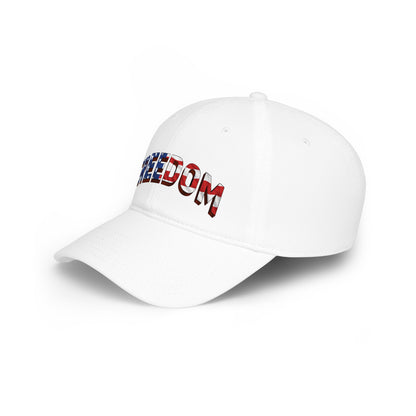 FREEDOM Dad Hat | Patriotic USA Flag Stars & Stripes Baseball Cap - Patriot Fit Life