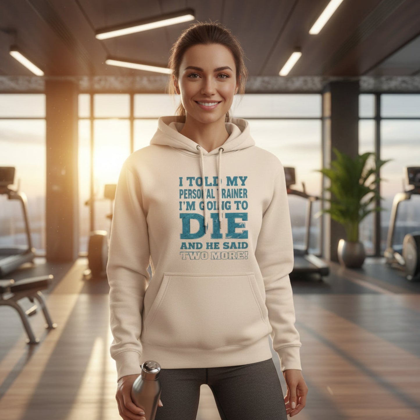 I Told My Personal Trainer I Was Going To Die And He Said Two More! - Funny Gym Hoodie - XS-3XL