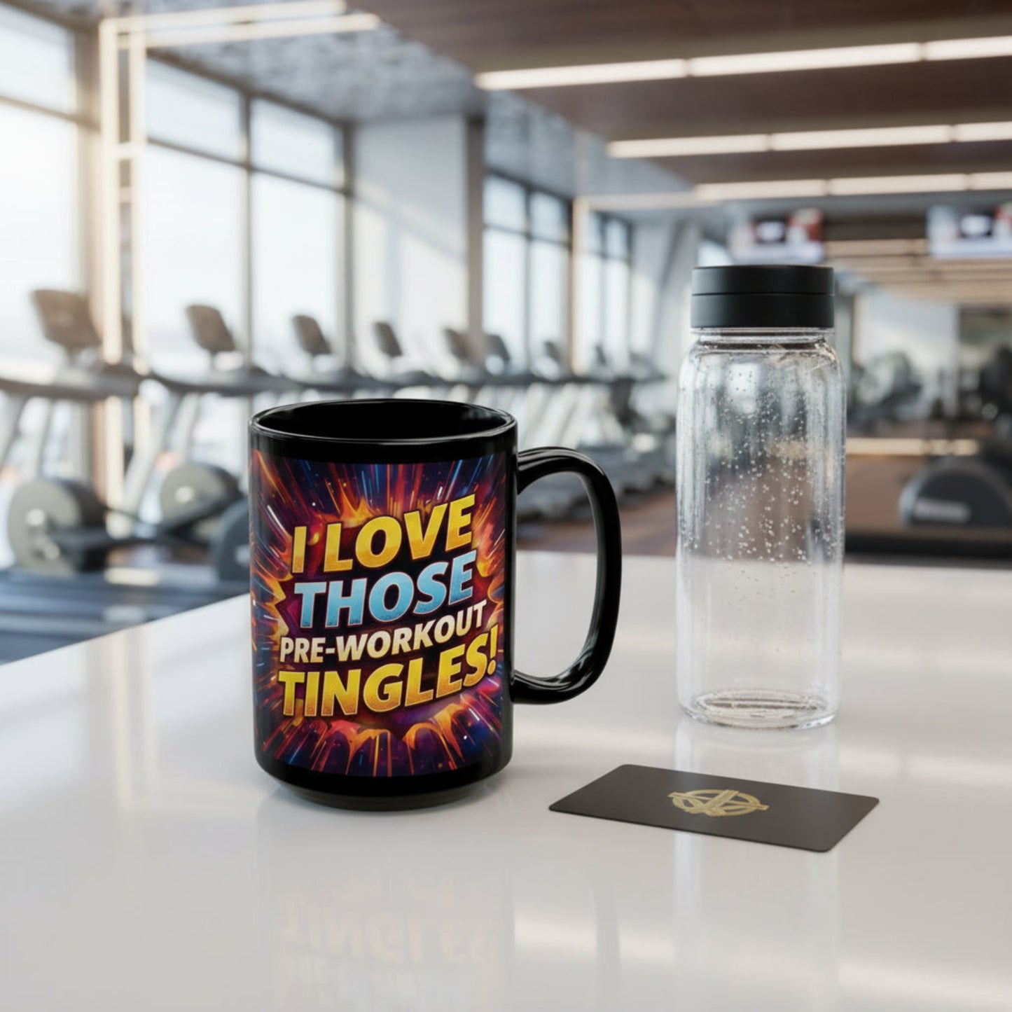 Motivational Workout Mug - Fitness Coffee Cup -  I Love Those Pre-Workout Tingles! Mug -  Gym Lover Gift -  Workout Motivation Mug -