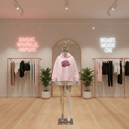 Stylish - Gym Girl Print - Hoodie - S - 5XL - Fitness -