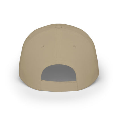 Natural-colored cap with a view from behind the hat against a clean white background.